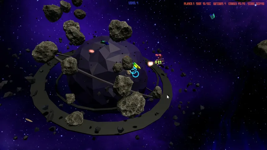 Скриншот 3 к игре Asteroids 44 (For Four)