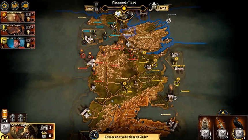 Скриншот 1 к игре A Game of Thrones: The Board Game - Digital Edition