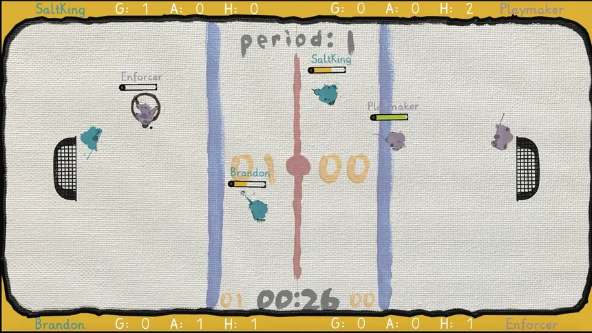 Скриншот 1 к игре Canvas Hockey