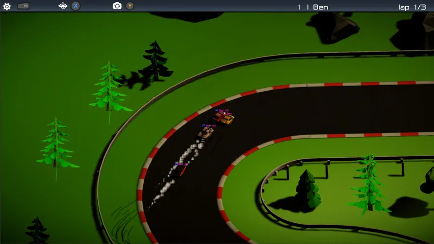 Скриншот 1 к игре Turbo Machines Mini Racing