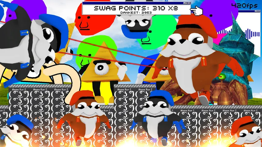 Скриншот 1 к игре Meme Run 2