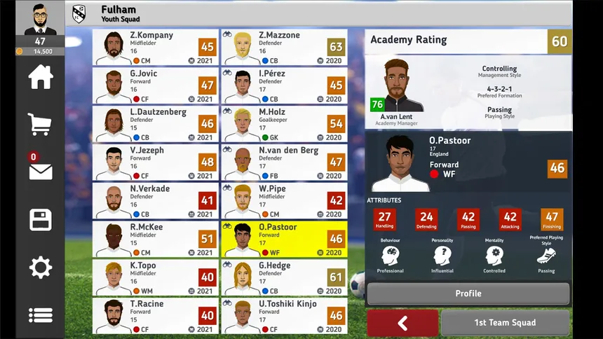 Скриншот 6 к игре Club Soccer Director 2021