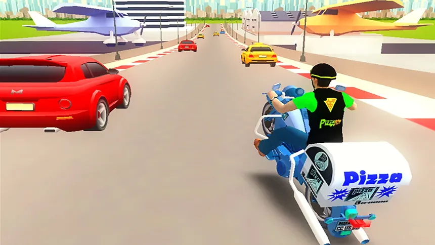 Скриншот 4 к игре Pizza Bike Rider