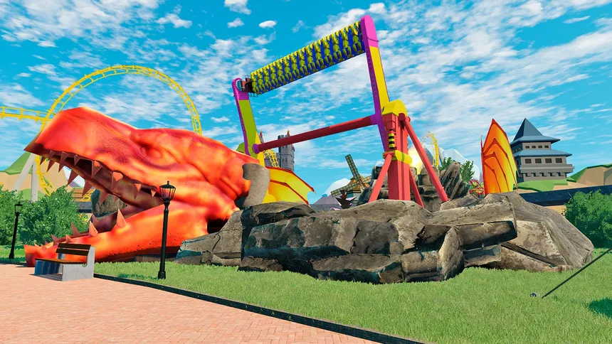 Скриншот 7 к игре Orlando Theme Park VR - Roller Coaster and Rides