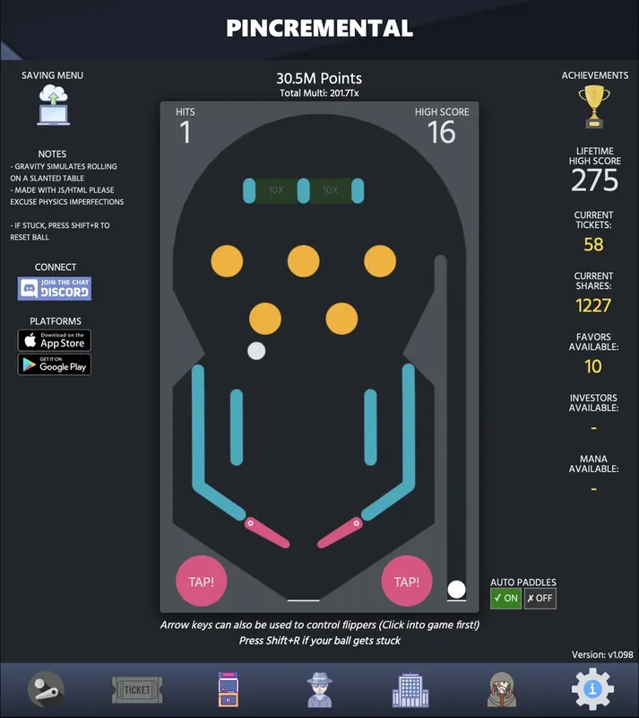 Скриншот 1 к игре Pincremental