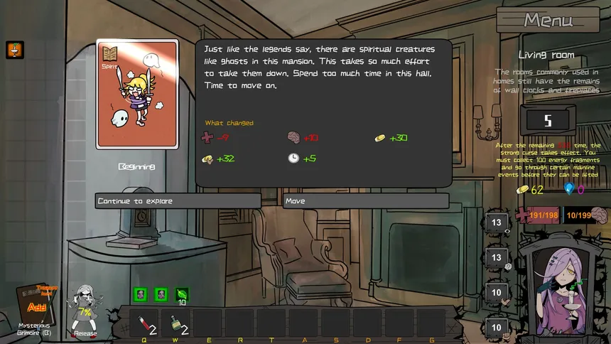 Скриншот 1 к игре 《Curse of disaster spirit : Anecdotes of mansion》