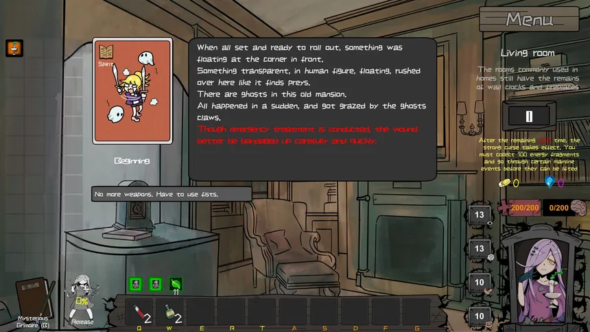 Скриншот 4 к игре 《Curse of disaster spirit : Anecdotes of mansion》