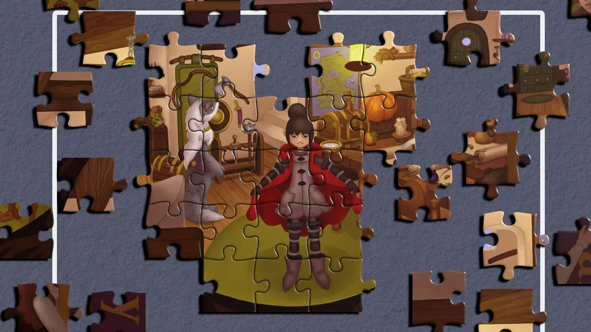 Скриншот 2 к игре The Adventures of Wolf and Hood - A Jigsaw Tale
