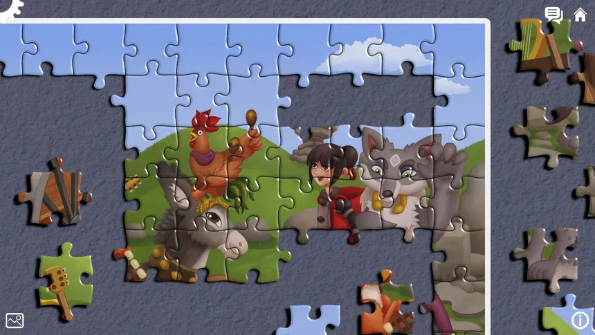 Скриншот 5 к игре The Adventures of Wolf and Hood - A Jigsaw Tale