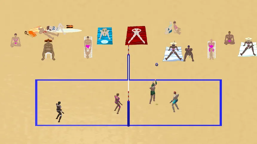 Скриншот 1 к игре Beach Volleyball Competition