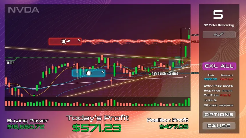 Скриншот 3 к игре HYPERBOLIC Arcade Trading