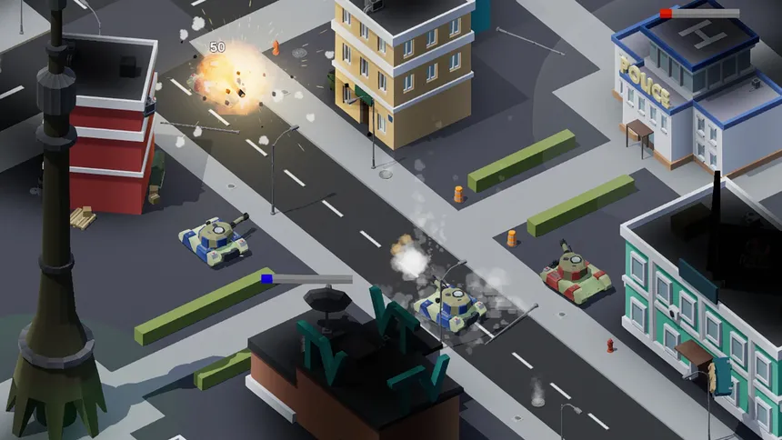 Скриншот 1 к игре Tank Rampage
