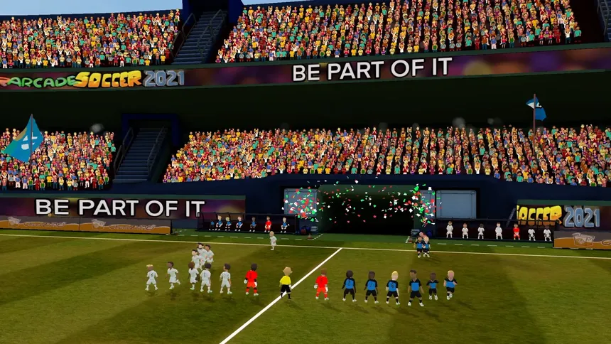 Скриншот 1 к игре Super Arcade Soccer 2021