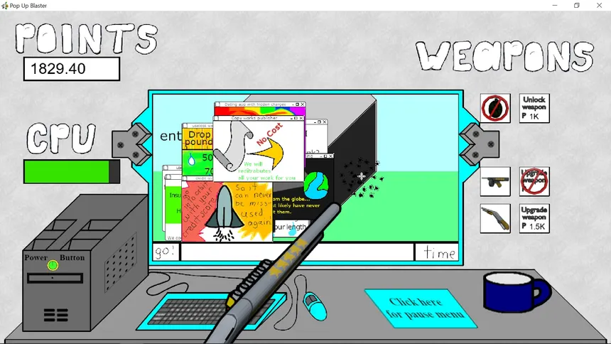 Скриншот 1 к игре Pop up Blaster