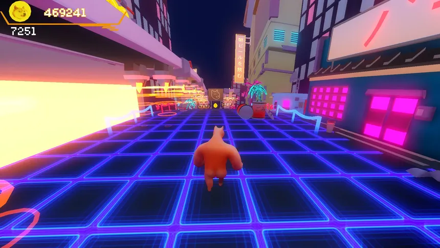 Скриншот 6 к игре Cyber-doge 2077: Meme runner