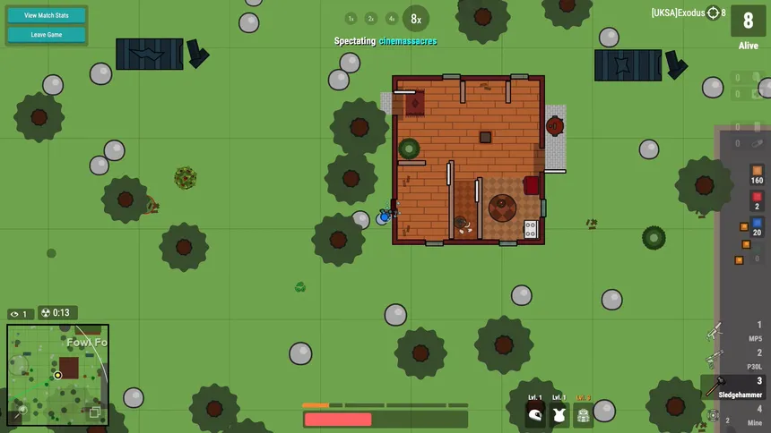 Скриншот 2 к игре Surviv.io - 2D Battle Royale