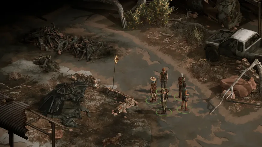 Скриншот 4 к игре Broken Roads: Narrative-Driven Post-Apoc cRPG