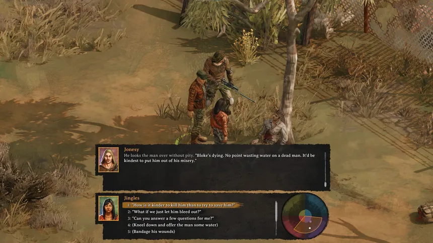 Скриншот 8 к игре Broken Roads: Narrative-Driven Post-Apoc cRPG