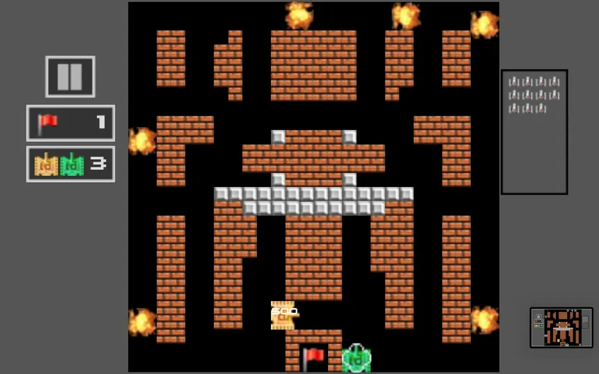 Скриншот 4 к игре Tank Shoot 2D - Battle to save City Flag