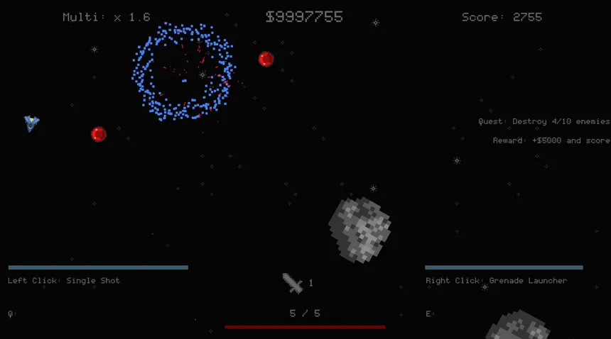 Скриншот 1 к игре Asteroids... But Roguelite