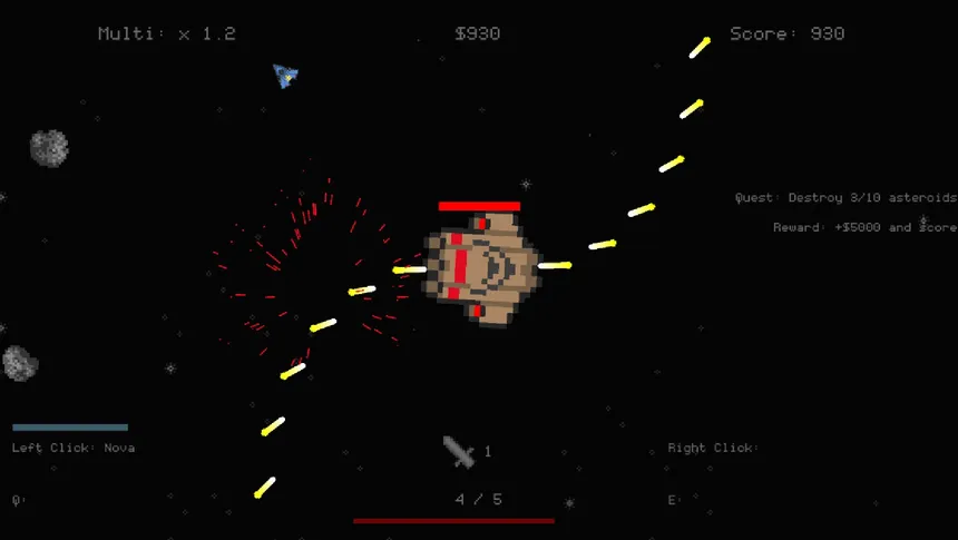 Скриншот 2 к игре Asteroids... But Roguelite