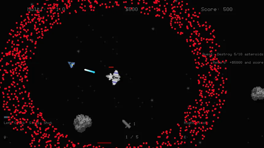 Скриншот 3 к игре Asteroids... But Roguelite