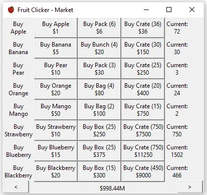 Скриншот 2 к игре Fruit Clicker