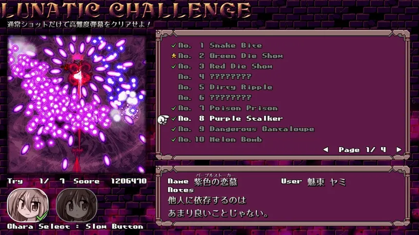 Скриншот 6 к игре DANMAKAI: Red Forbidden Fruit