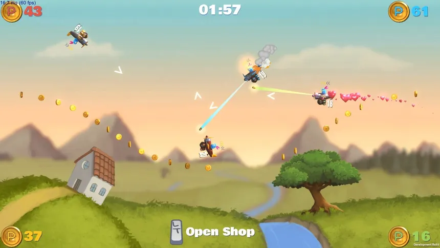 Скриншот 2 к игре The Prabbits: Happy Dogfights !