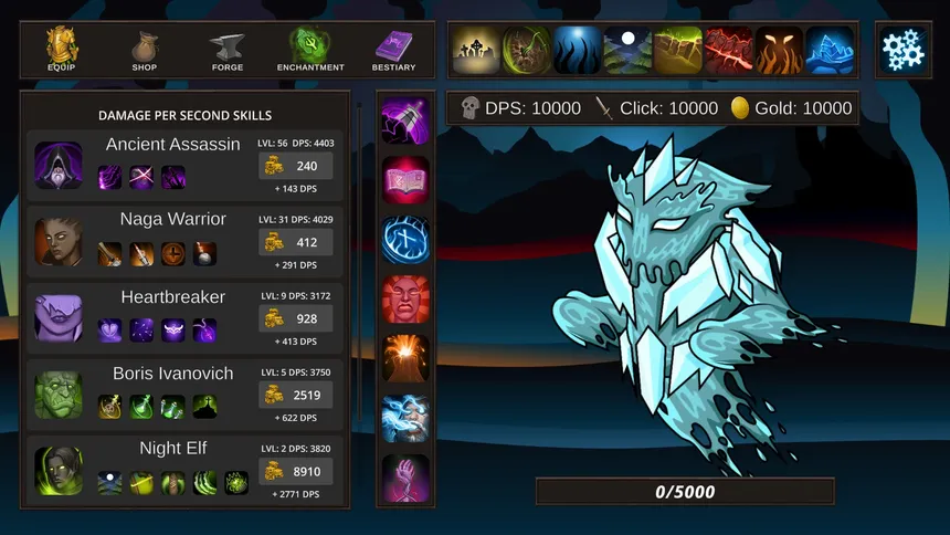 Скриншот 3 к игре Spellario - Fantasy Clicker