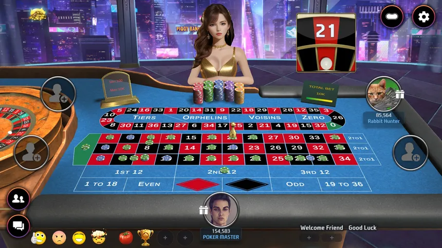 Скриншот 3 к игре Poker Master - Техасский Холдем Покер, Рулетка, Блэкджек, Баккара, Омаха, Игровой автомат, Тин Патти