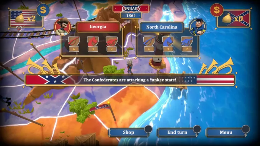 Скриншот 5 к игре The Bluecoats: North & South