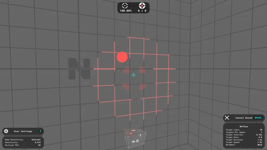 Скриншот 1 к игре Simple FPS Aim Trainer