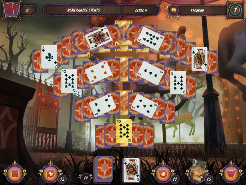 Скриншот 3 к игре Dark Solitaire. Mystical Circus