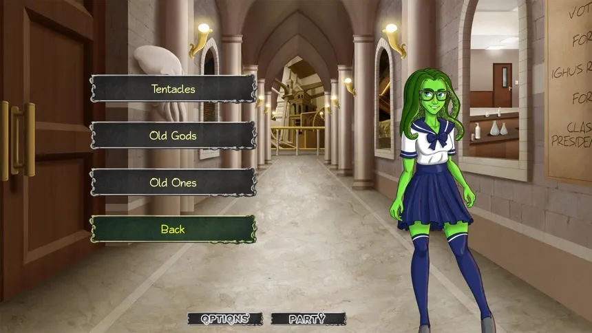 Скриншот 1 к игре Mythos Ever After: A Cthulhu Dating Sim