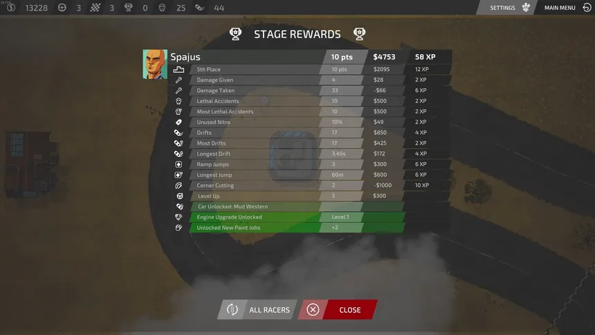 Скриншот 3 к игре Bloody Rally Show: Prologue