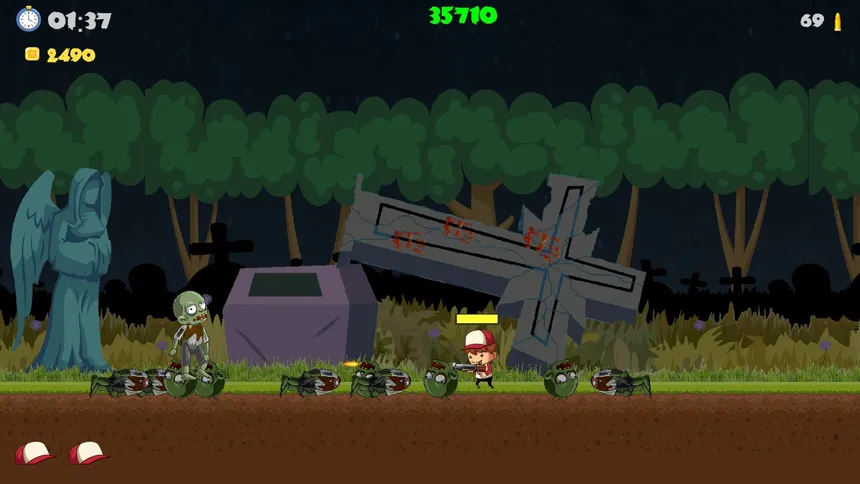 Скриншот 3 к игре Red Cap Zombie Hunter