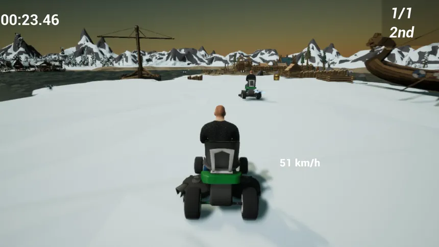 Скриншот 3 к игре Lawnmower Game: Racing