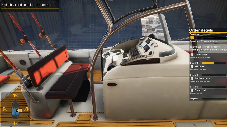Скриншот 1 к игре Yacht Mechanic Simulator: First Contract
