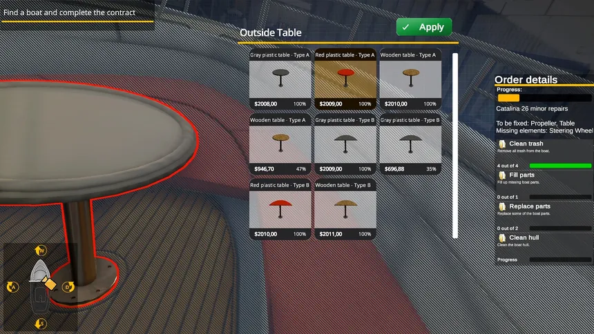 Скриншот 3 к игре Yacht Mechanic Simulator: First Contract