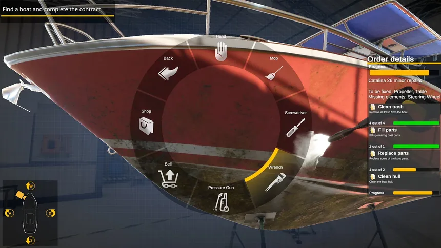Скриншот 5 к игре Yacht Mechanic Simulator: First Contract