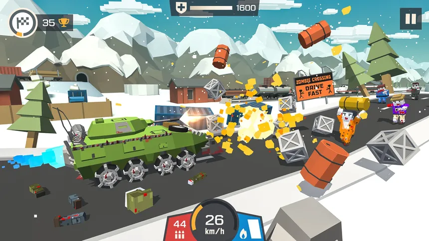 Скриншот 3 к игре Zombie Derby: Pixel Survival