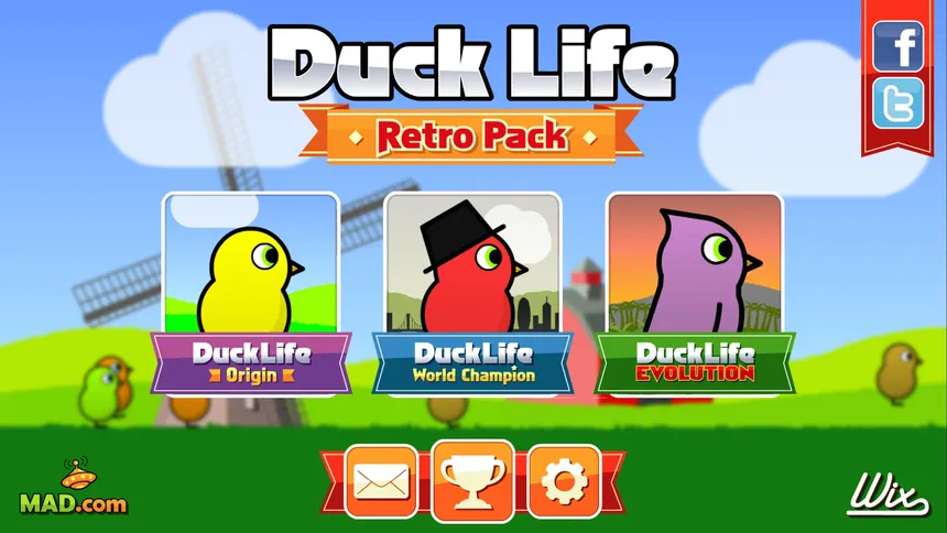 Скриншот 1 к игре Duck Life: Retro Pack
