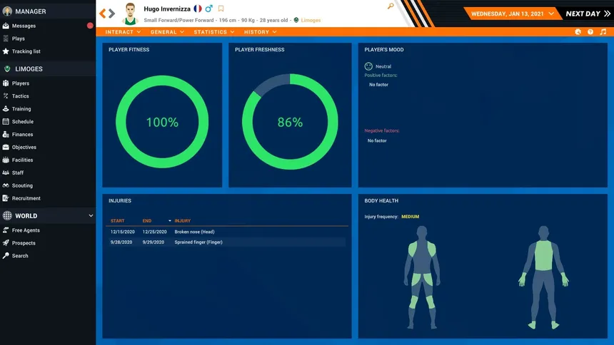 Скриншот 2 к игре Pro Basketball Manager 2021