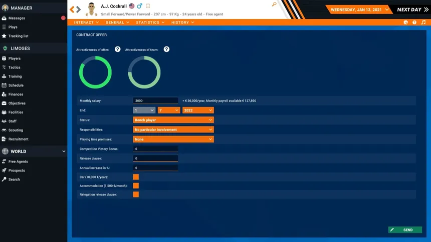 Скриншот 6 к игре Pro Basketball Manager 2021