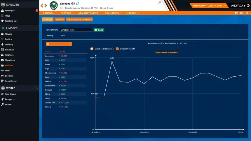 Скриншот 7 к игре Pro Basketball Manager 2021