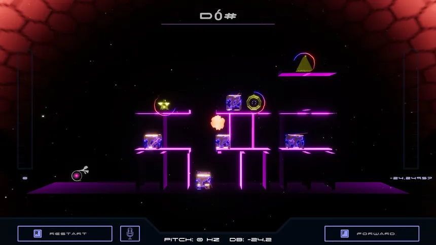 Скриншот 2 к игре Vocal Space Shooter