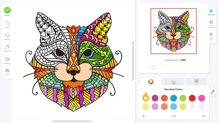 Скриншот 5 к игре Coloring Book for Adults