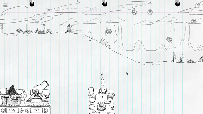 Скриншот 4 к игре Notebook Artillery
