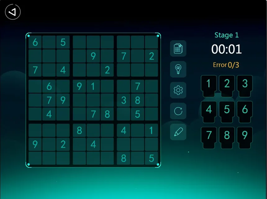 Скриншот 1 к игре Sudoku Starry Sky